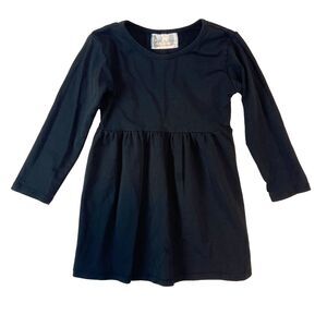 Lily & Londyn's Tunic Dress Girls 3T Black Long‎ Sleeve Stretch Neutral